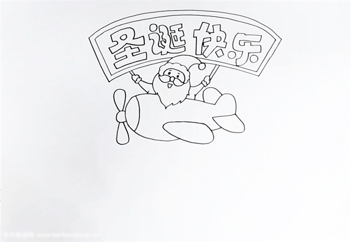 圣诞快乐手抄报这样画好看-图1