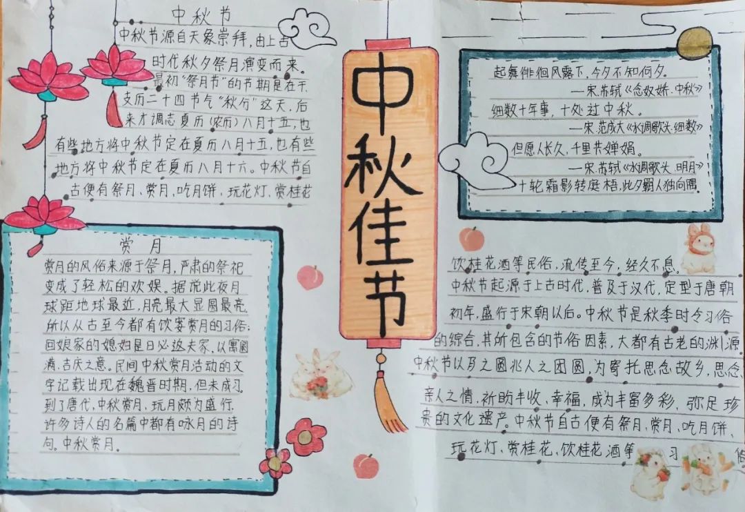 2021年中秋节手抄报图片及内容-图4