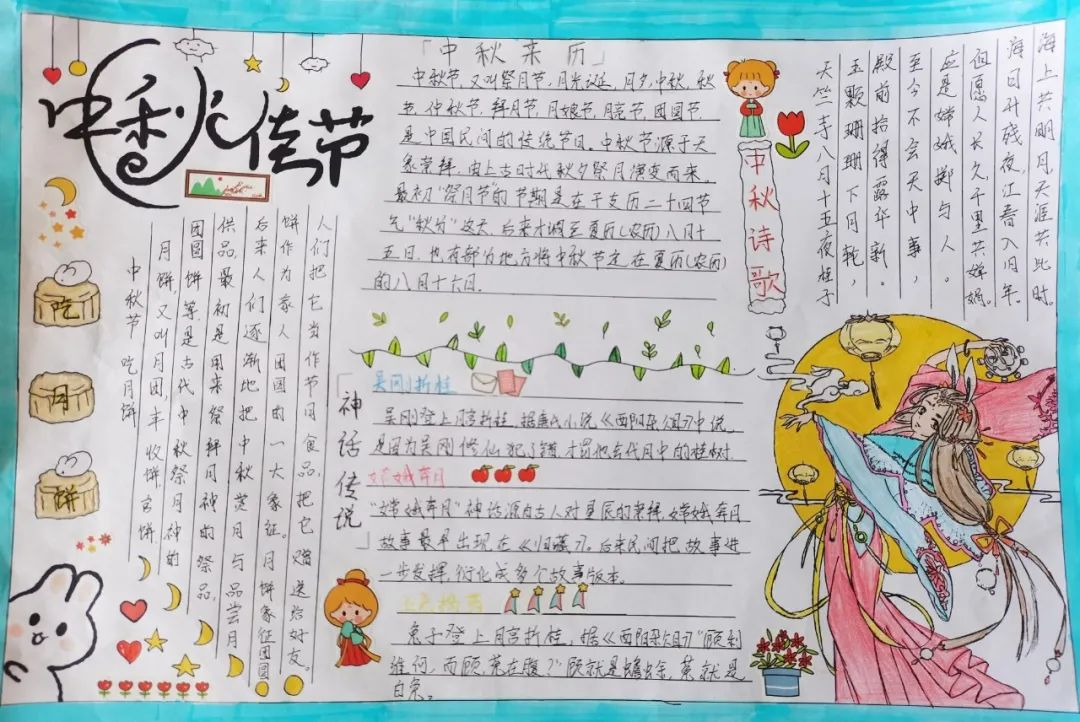 2021年中秋节手抄报图片及内容-图6