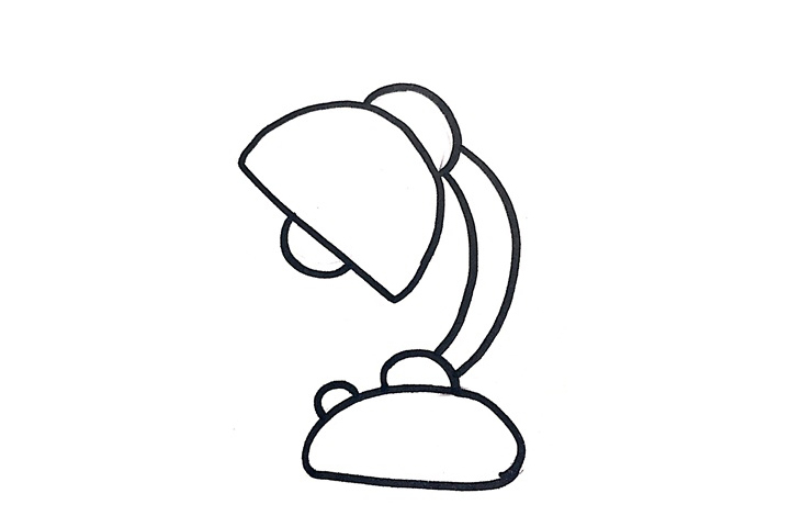 生活用品简笔画大全 台灯怎么画-图2