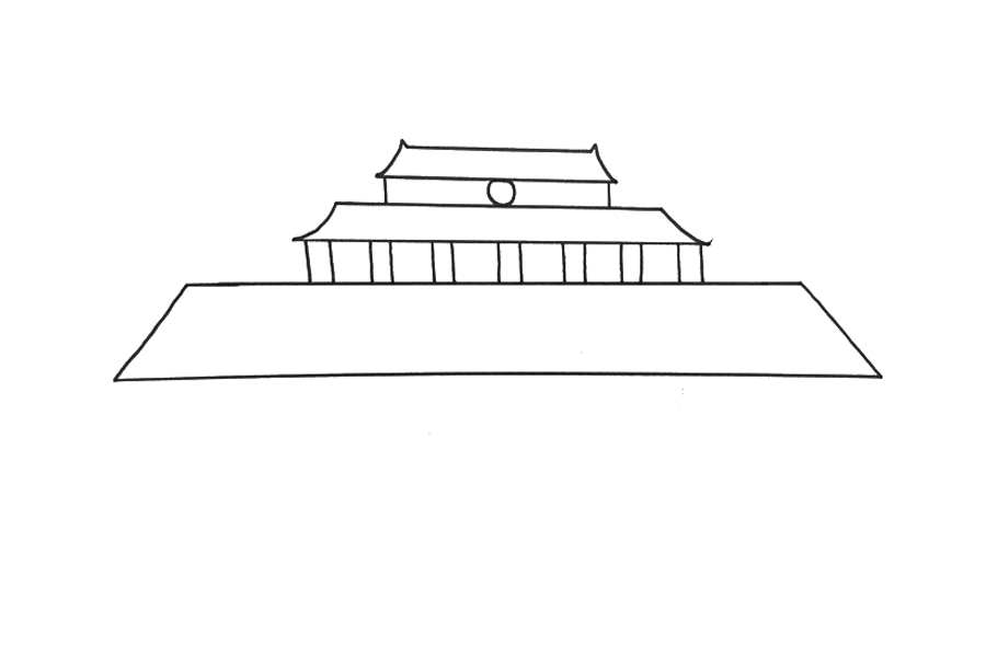 天安门怎么画-图2