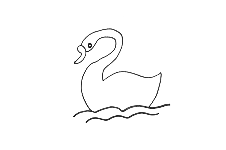 好看的天鹅怎么画-图2