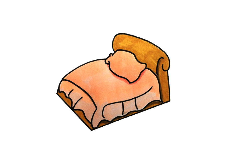 床怎么画简单好看