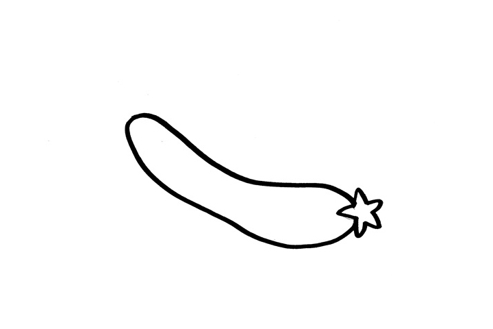 蔬菜简笔画大全 丝瓜怎么画-图1