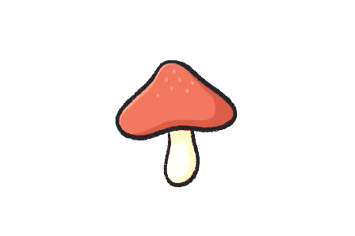 蔬菜简笔画大全 香菇怎么画