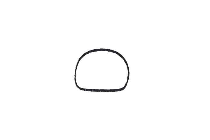 食物简笔画大全 瑞士卷怎么画-图1