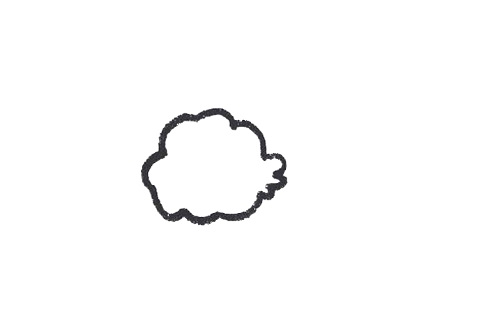 食物简笔画大全 鸡腿怎么画-图1