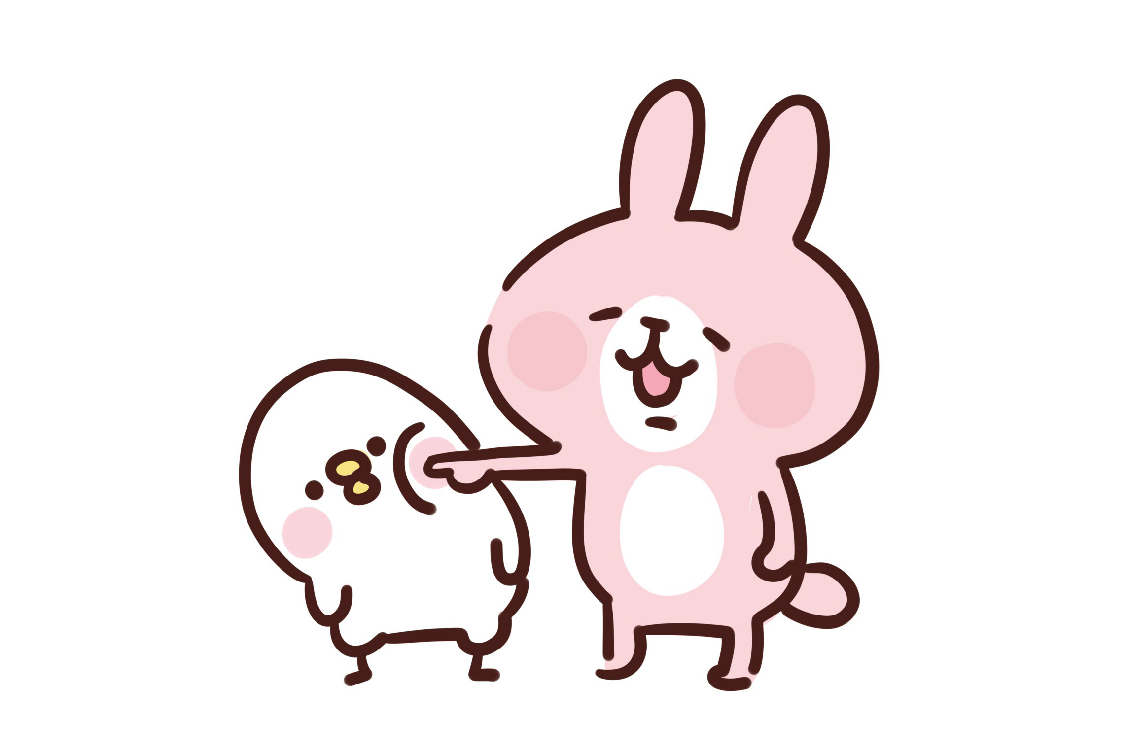 卡娜赫拉的小兔子怎么画