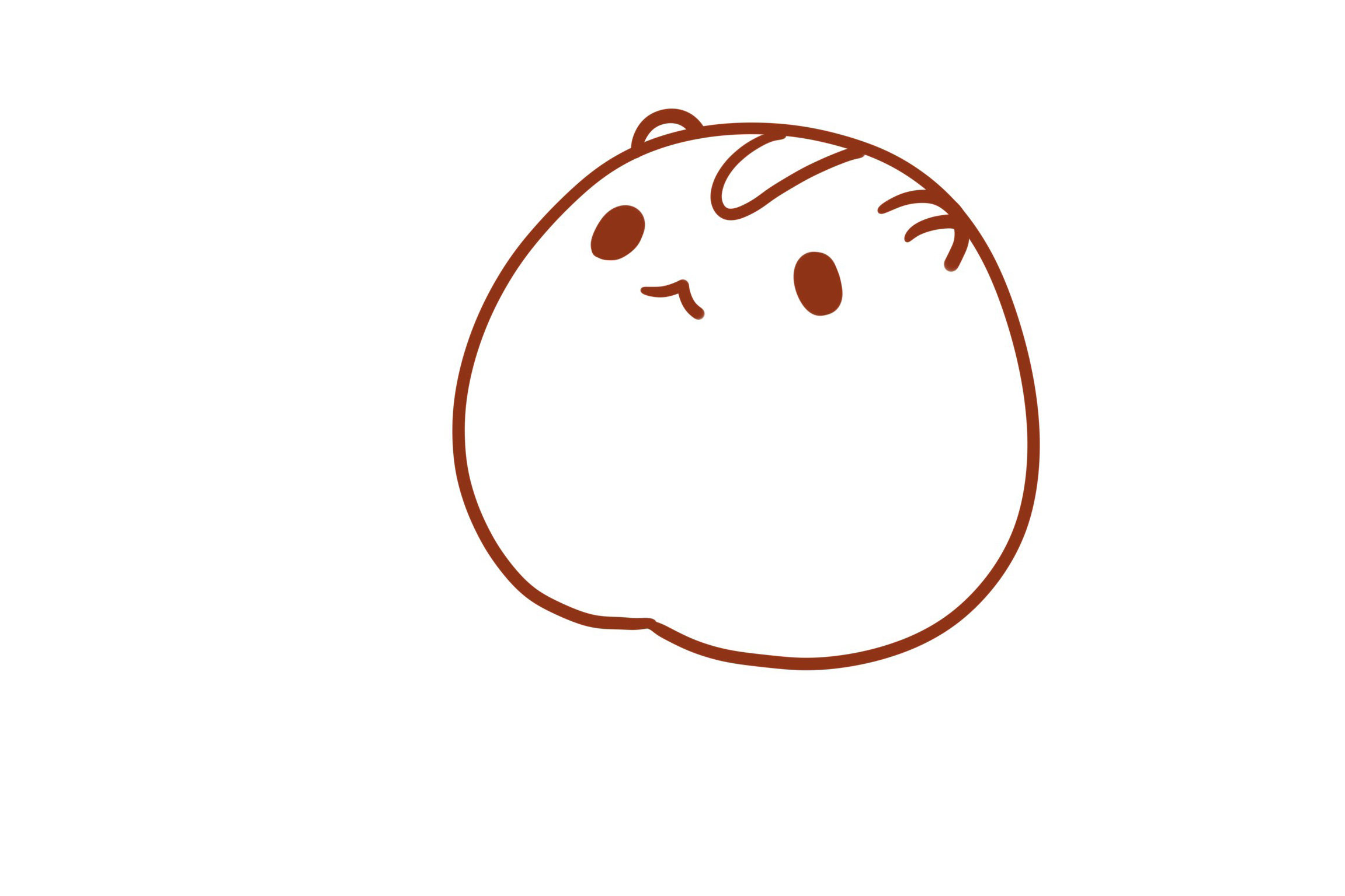 超简单可爱仓鼠怎么画-图5