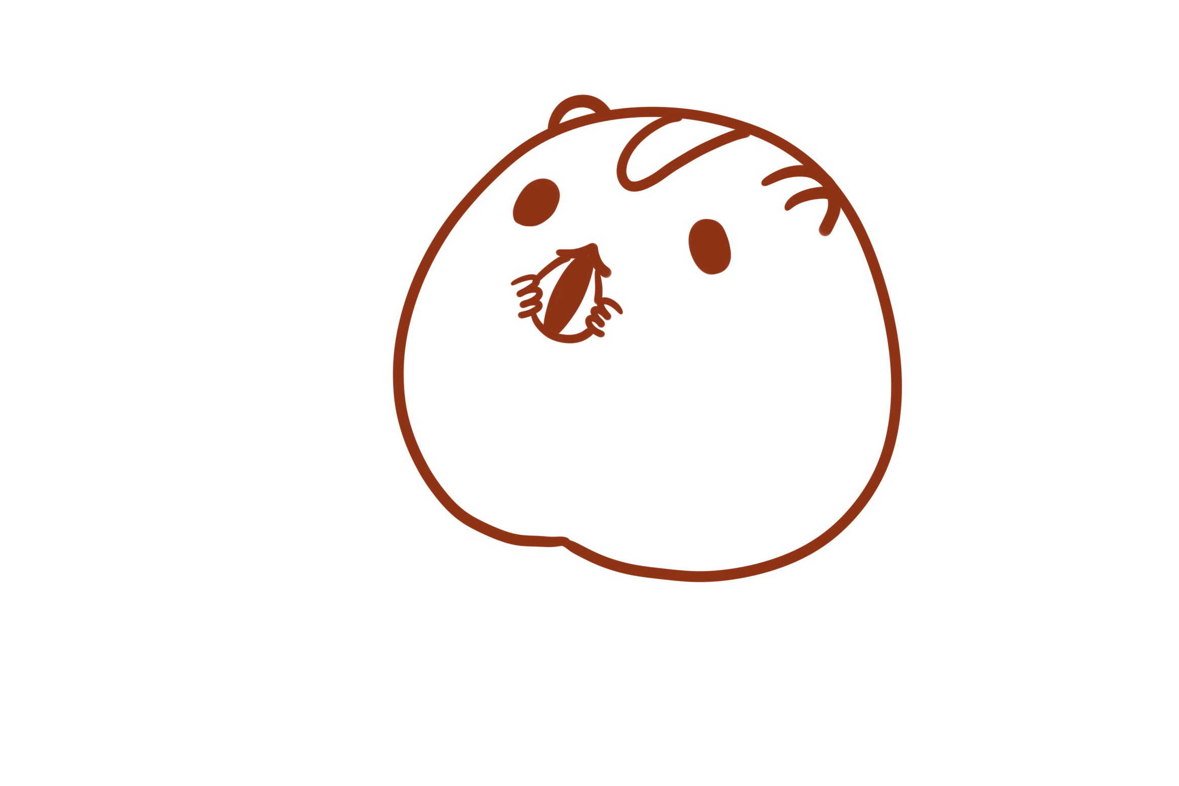 超简单可爱仓鼠怎么画-图6