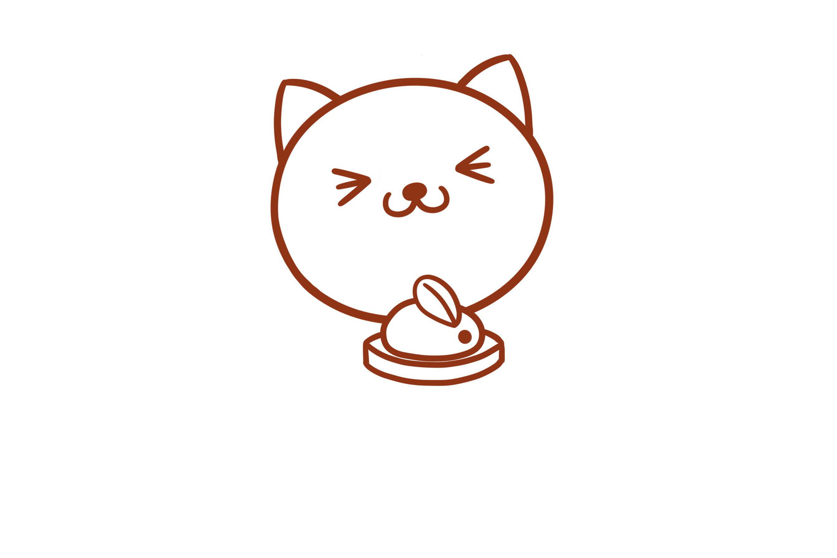 穿裙子的小猫怎么画-图4