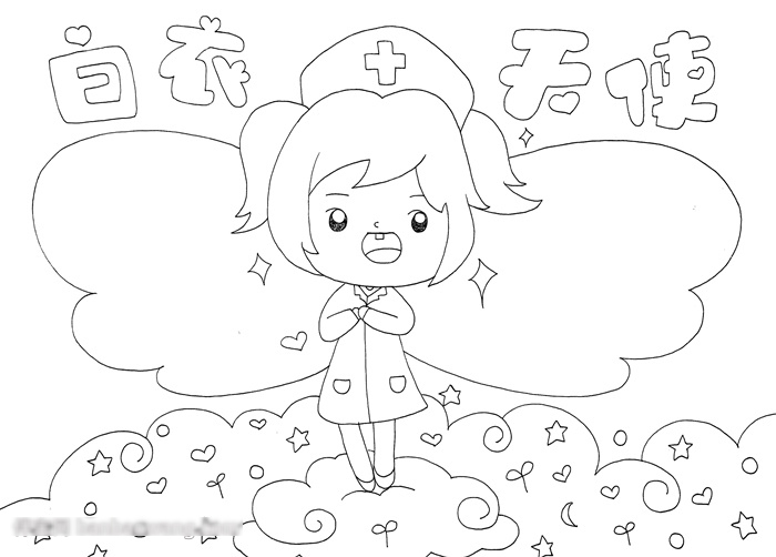 关于白衣天使的手抄报-图2