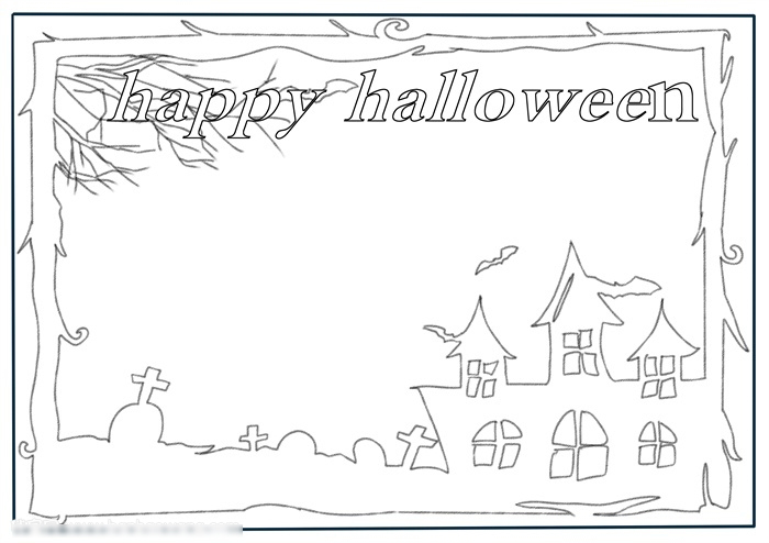 简单的万圣节手抄报英文-图2