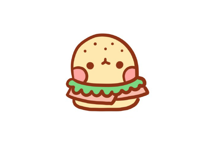 可爱汉堡怎么画