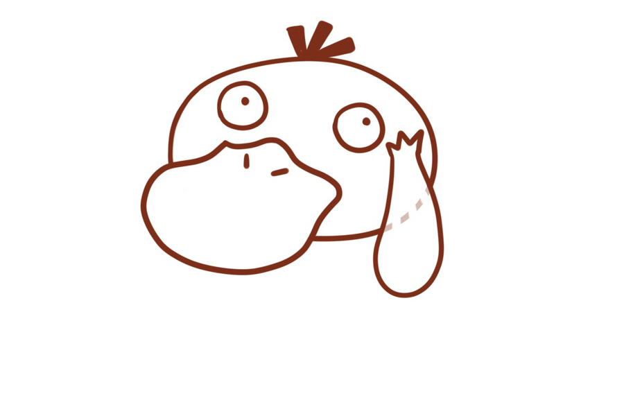 呆萌可达鸭怎么画-图4