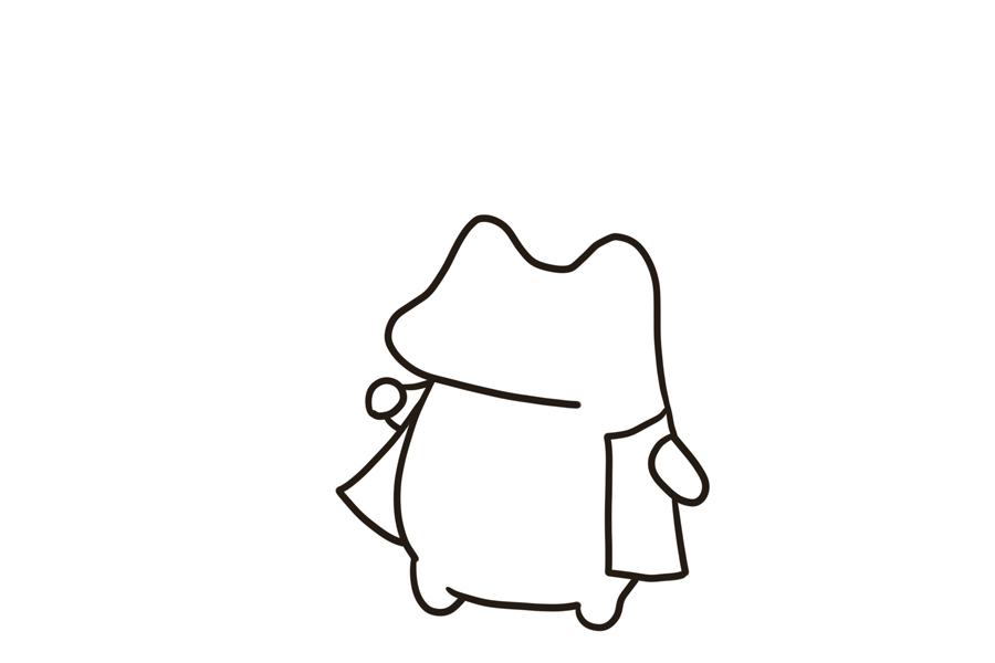 画一只下雨天撑着荷叶的青蛙-图4