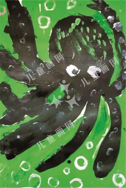 章鱼绘画作品欣赏
