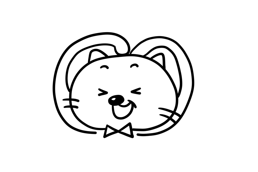 表白小猫怎么画-图5