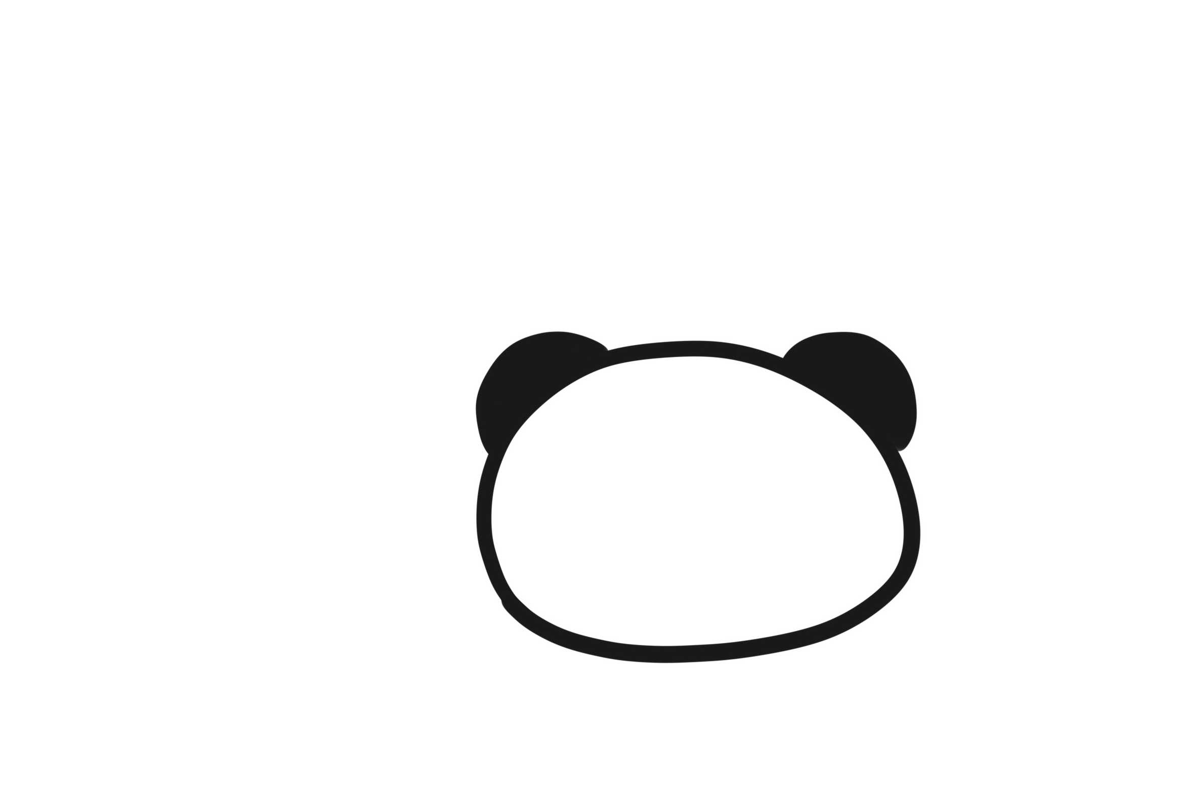 萌萌的表白大熊猫怎么画-图2