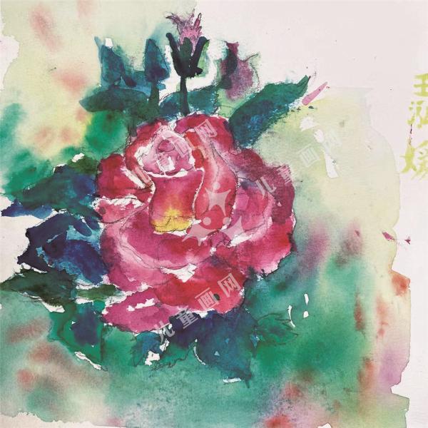玫瑰花绘画作品欣赏