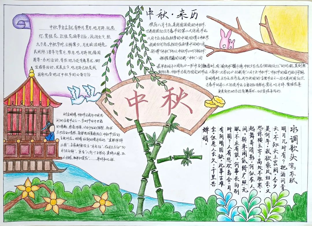 五年级中秋手抄报一等奖-图2
