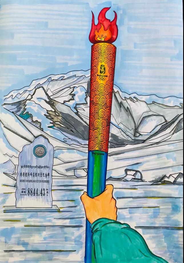 奥运精神儿童画