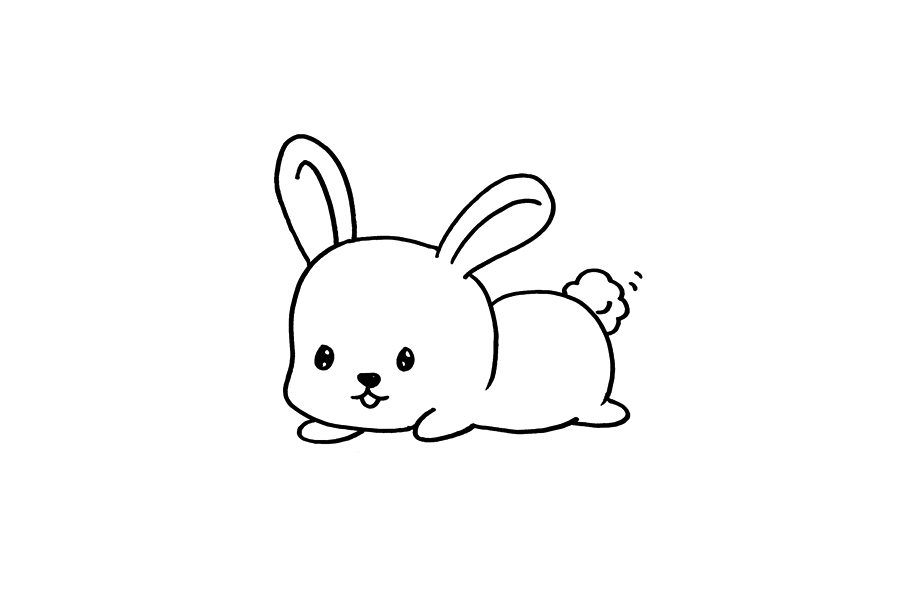 软萌小白兔怎么画-图3