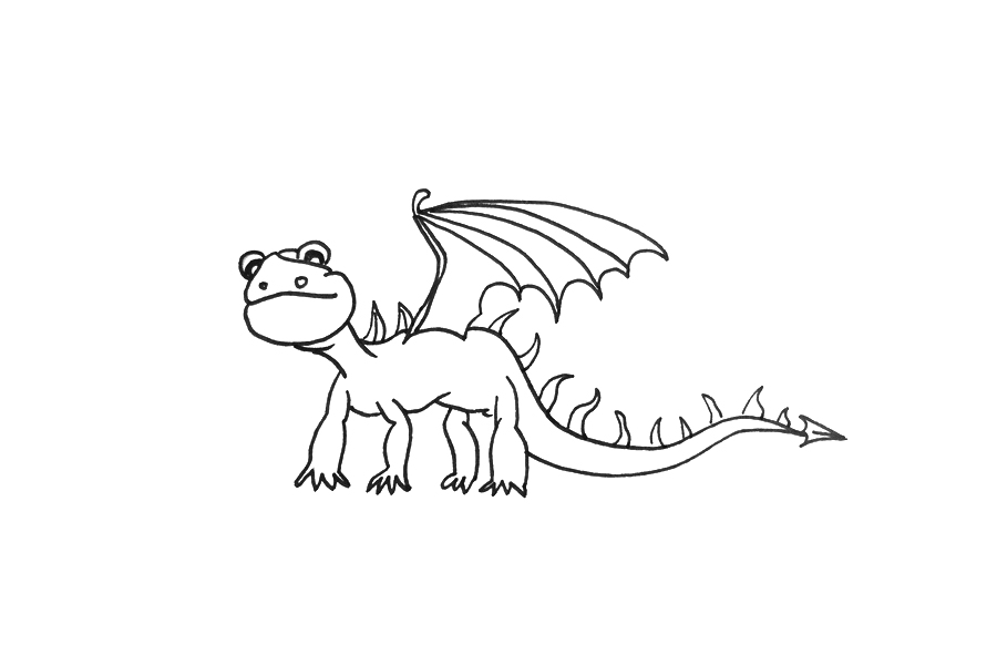 怎么画翼龙简单-图3