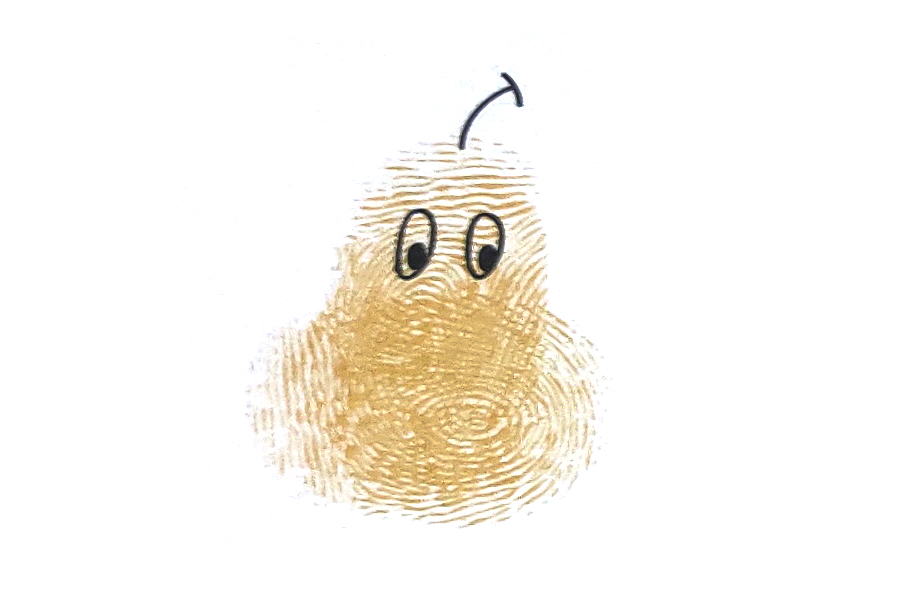 步骤4：再画出一对水汪汪的大眼睛。