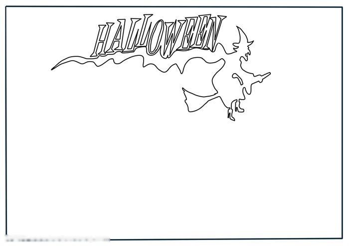 怎么画万圣节的手抄报-图1