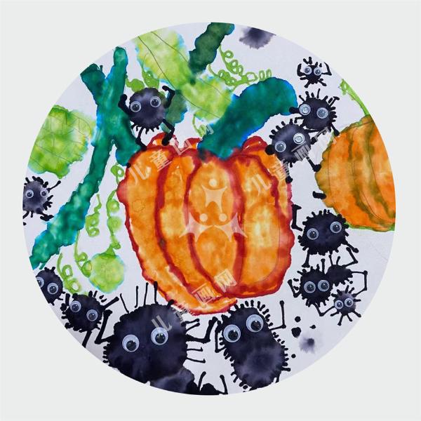 南瓜小精灵绘画