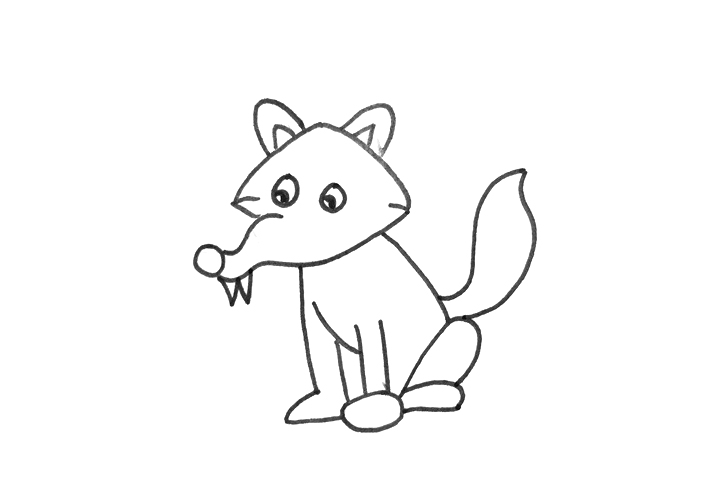 可爱大灰狼怎么画-图4