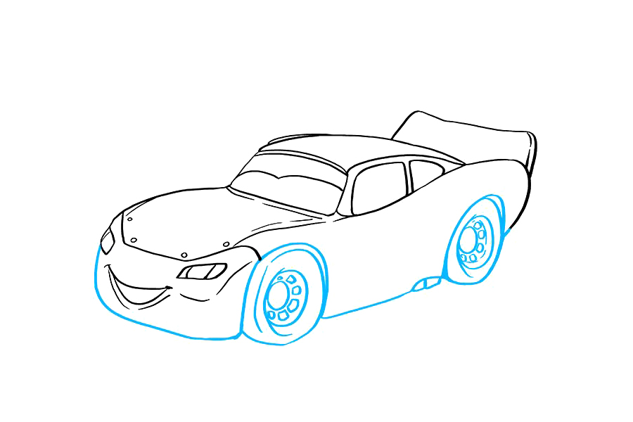 如何画闪电麦昆-图8