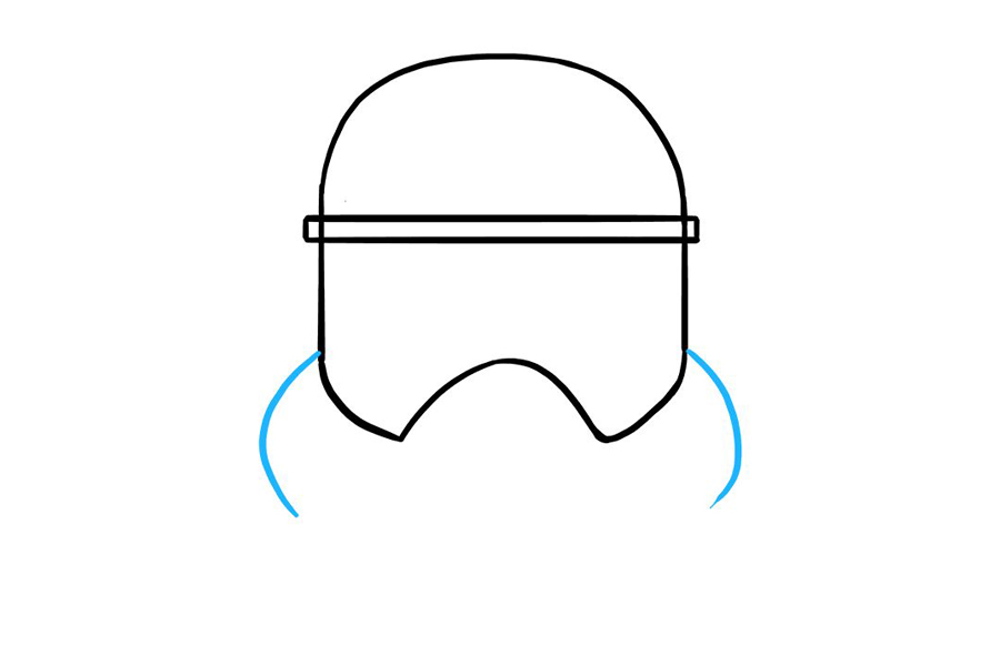 如何画冲锋队头盔-图4