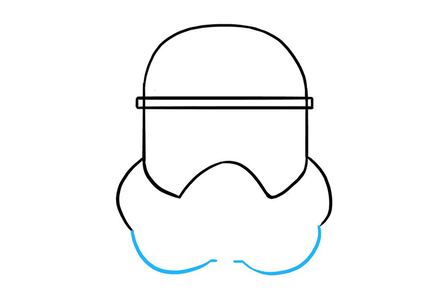 如何画冲锋队头盔-图5