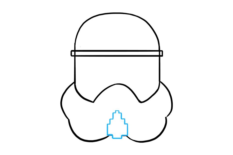 如何画冲锋队头盔-图6