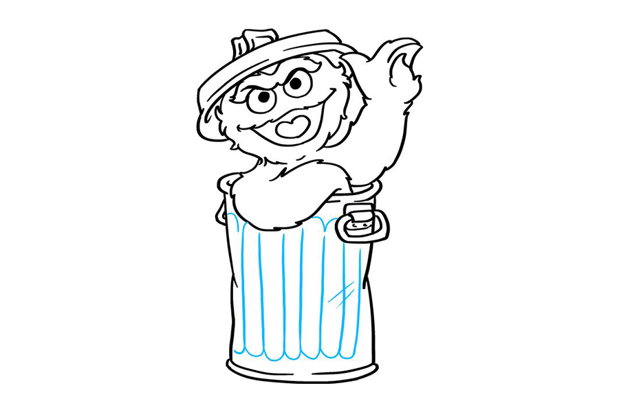 如何画芝麻街奥斯卡-图9