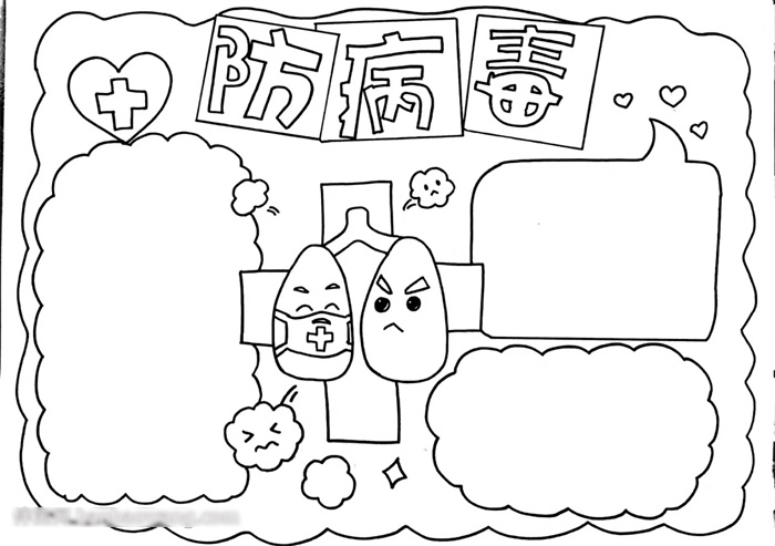 小学五年级病毒手抄报-图3