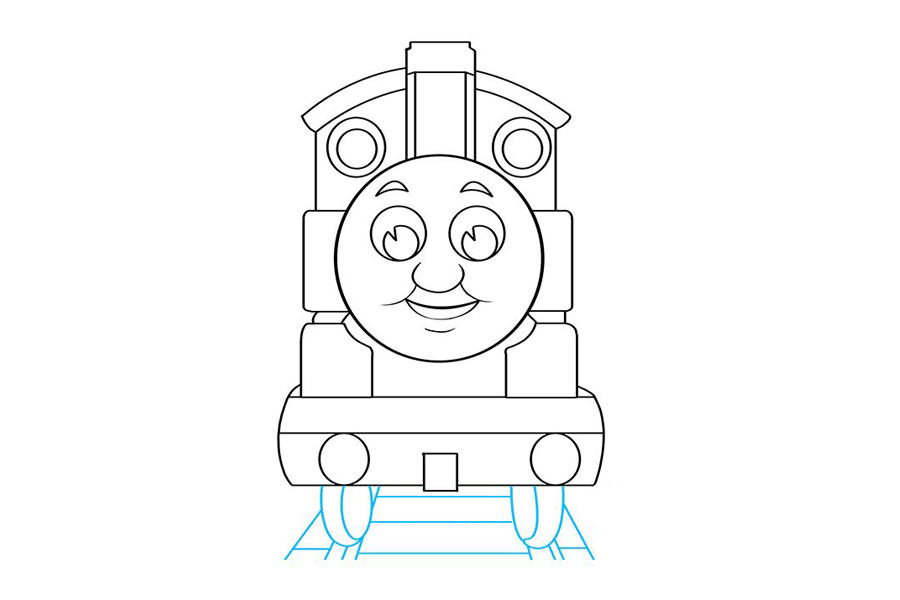 怎么画卡通火车-图9