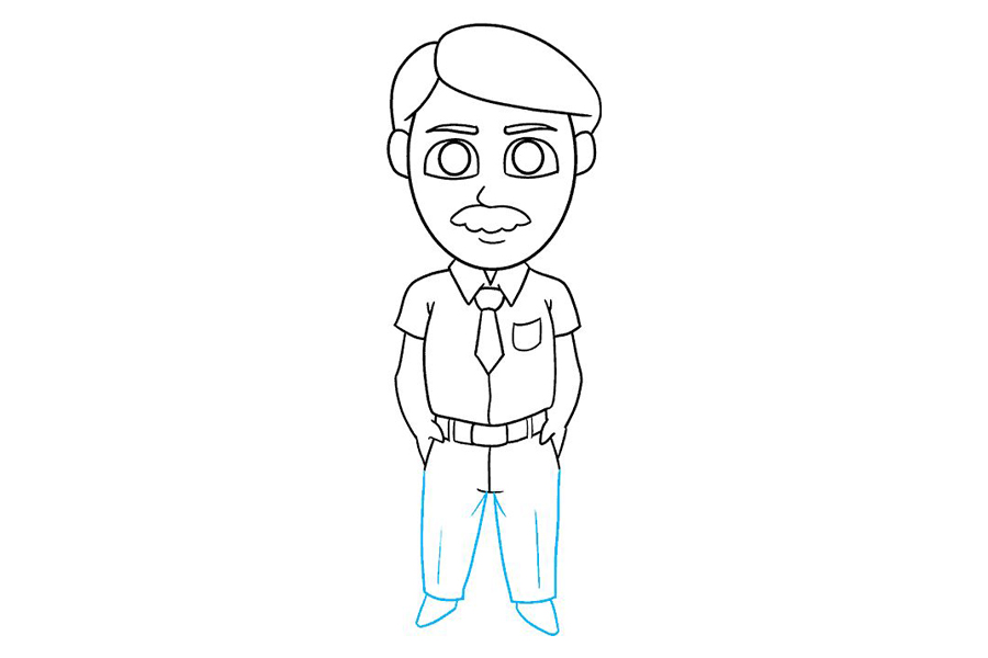 卡通爸爸怎么画-图9