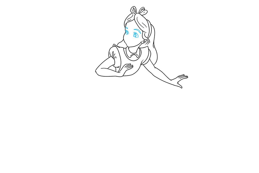 爱丽丝梦游仙境 爱丽丝怎么画-图6