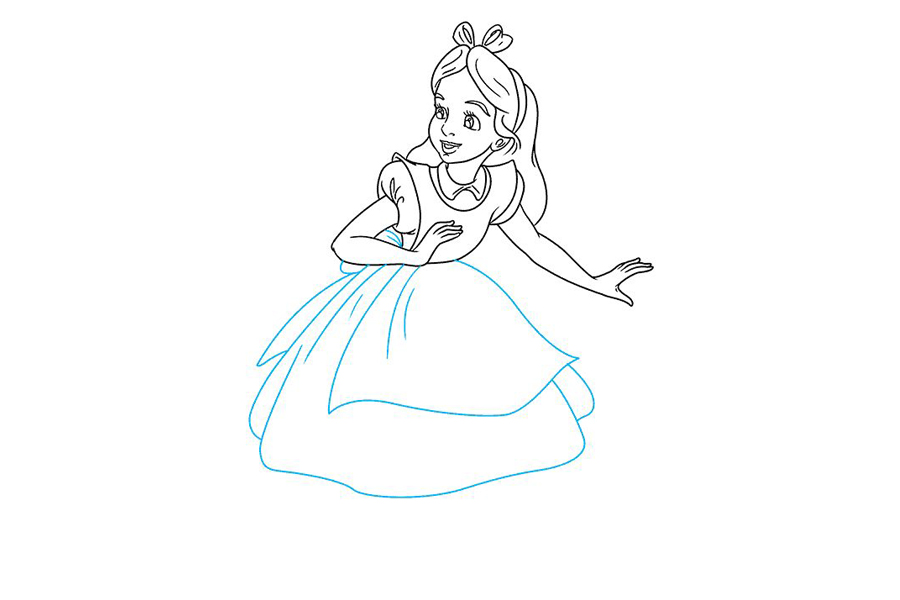 爱丽丝梦游仙境 爱丽丝怎么画-图8