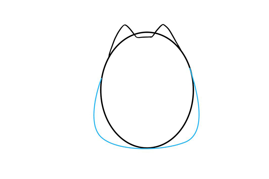 卡通小猫怎么画简单可爱-图3