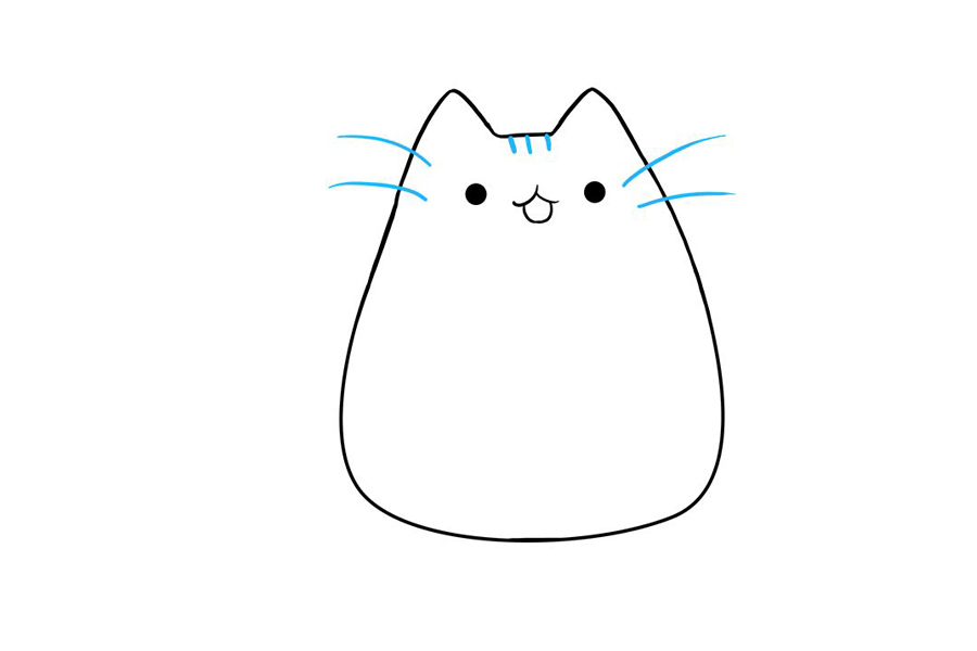 卡通小猫怎么画简单可爱-图6