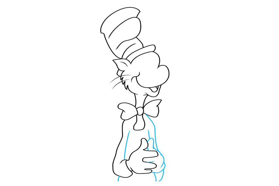 帽子里的猫怎么画-图7