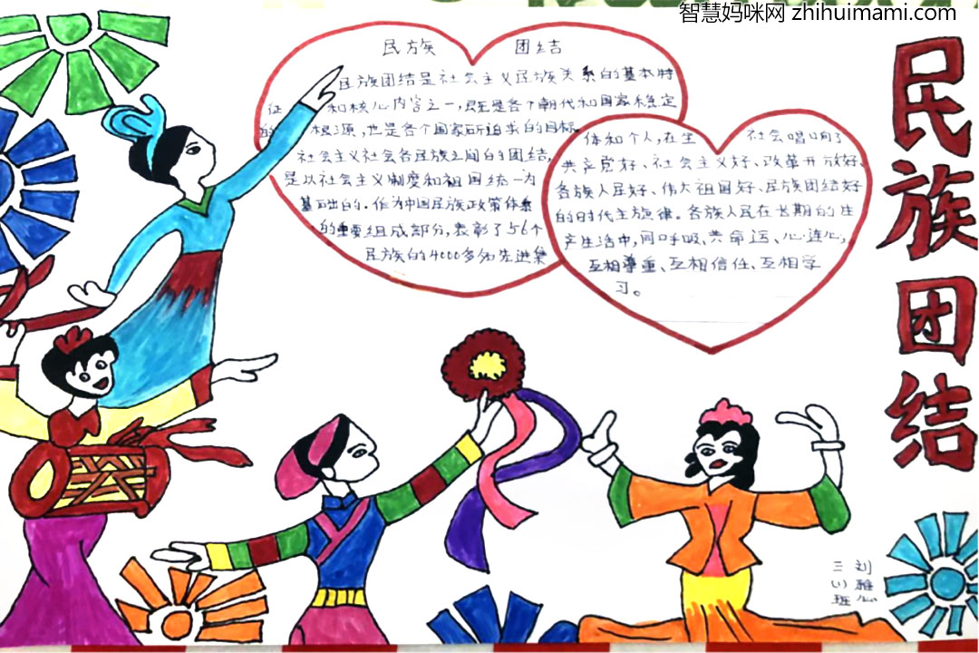 小学生民族团结一家亲主题手抄报-图2