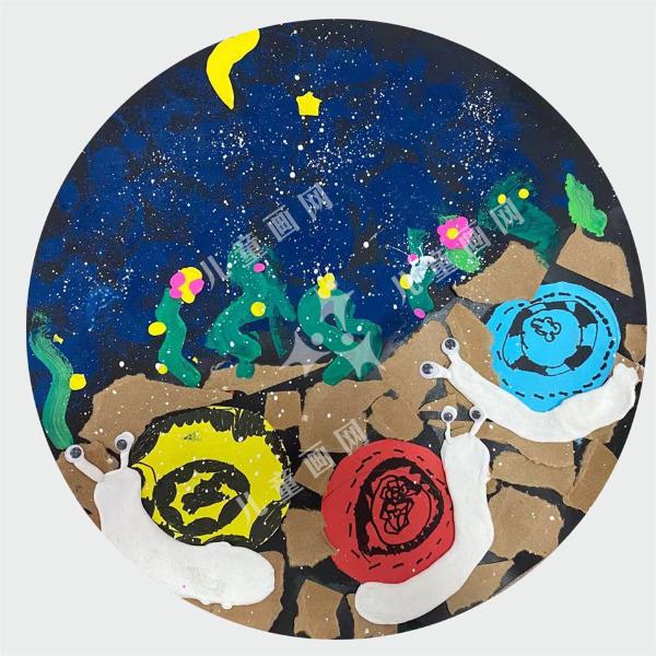蜗牛手绘作品欣赏