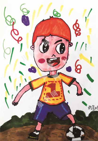 足球小将人物手绘