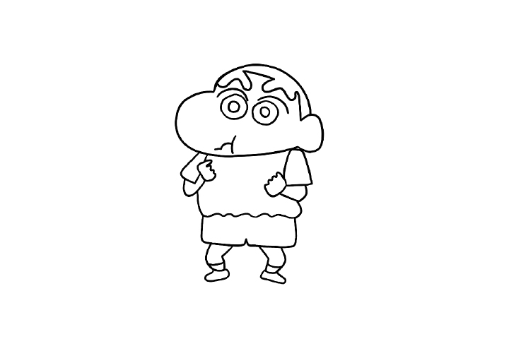 步骤3：加上可爱的身体。