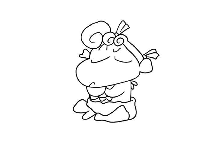 步骤3：加上双手交叉的动作。